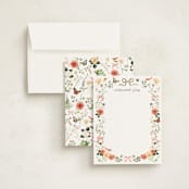 "Fleur" - Personalized Stationery Cards in Verona Sunset by Sarah Knight - Assembled