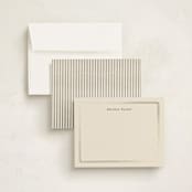 "Calling Card" - Personalized Stationery Cards in Cream by Ani Somi - Assembled