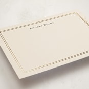 "Calling Card" - Personalized Stationery Cards in Cream by Ani Somi - Detail