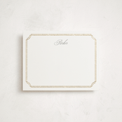 "Formally" - Personalized Stationery Cards in Mist by Sarah Brown - Front