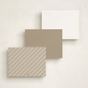 "Gilded Simplicity" - Personalized Stationery Cards in Porcelain by Stacy Maalouf - Back of Card Options