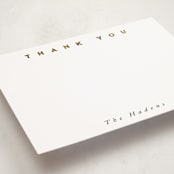 "Gilded Simplicity" - Personalized Stationery Cards in Porcelain by Stacy Maalouf - Detail