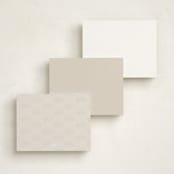 "Simple Seashell" - Personalized Stationery Cards in Sand by Hannah Bowman - Back of Card Options