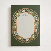 "Love nouveau" - Personalized Stationery Cards in Olive by Ana de Sousa - Front