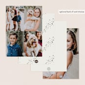 "Lovely Wreath" - Personalized Stationery Cards in Golden by Anastasia Makarova - Back of Card Options