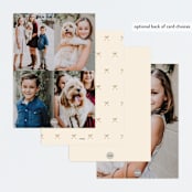 "Arching Bow" - Personalized Stationery Cards in Creampuff by Carolyn MacLaren - Back of Card Options