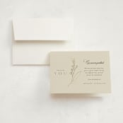 "A Life Remembered" - Memorial Cards in Vanilla by Joyce Pinheiro - Front
