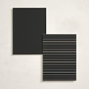 "Timeless Charm" - Foil-Pressed Party Table Numbers in Charcoal by Lucrecia Caporale - Back of Card Options