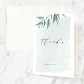 "soft branches" - First Holy Communion Thank You Cards in Sea Breeze by Karidy Walker - Front