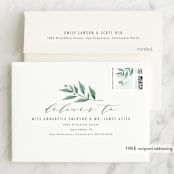 "soft branches" - First Holy Communion Thank You Cards in Sea Breeze by Karidy Walker - FREE Recipient Addressing