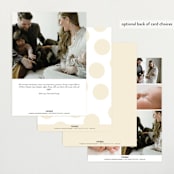 "Little Bow" - Birth Announcements in Cloud by Baumbirdy - Back of Card Options