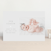 "Our Little Love" - Birth Announcements in Cloud by Carolyn Nicks - Front