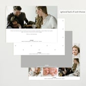 "Our Little Love" - Birth Announcements in Cloud by Carolyn Nicks - Back of Card Options