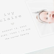 "Our Little Love" - Birth Announcements in Cloud by Carolyn Nicks - Detail