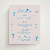 "Handdrawn little things" - Graduation Bar Signs in Sky Whispers by Cass Loh - Front