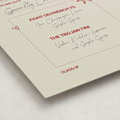 "Checklist Complete" - Graduation Bar Signs in Parchment by Zove Ahhh - Detail
