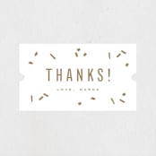 "It's Party Time" - Graduation Stickers in Quartz by Kristie Kern - Front