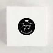 "Classic Grad Party" - Graduation Stickers in Onyx by Hooray Creative - In Use
