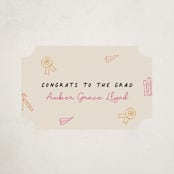 "Iconic" - Graduation Stickers in Fruitloop by Vera Lim - Front