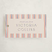"Past and Future" - Graduation Favor Tags in Navy by Claudia Orengo - Front