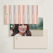 "Past and Future" - Graduation Favor Tags in Navy by Claudia Orengo - Back of Card Options