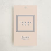 "Classically done" - Graduation Favor Tags in Country Blue by Inkblot Design - Front