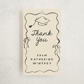"Trendsetter" - Graduation Favor Tags in Noir by Creo Study - Front