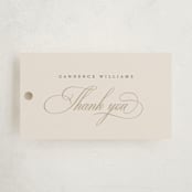 "Livia" - Graduation Favor Tags in Cream by Jelena Vuletic - Front