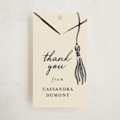 "Inked" - Graduation Favor Tags in Ink by Jamie Alexander - Front