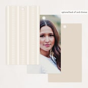"A Grad Party" - Graduation Favor Tags in Cream by Ana Sharpe - Back of Card Options