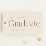 "Typeset" - Graduation Favor Tags in Dove by Erin L. Wilson - Front