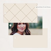 "Typeset" - Graduation Favor Tags in Dove by Erin L. Wilson - Back of Card Options