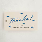 "Celebrate the Grad" - Graduation Favor Tags in Azure by Louise Kay - Front