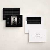 "Tres Chic" - Graduation Party Invitations in Onyx by Hooray Creative - Assembled