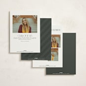 "Book Stack" - Graduation Party Invitations in Ash by Susan Zinader - Back of Card Options