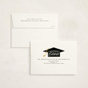 "Book Stack" - Graduation Party Invitations in Ash by Susan Zinader - FREE Recipient Addressing