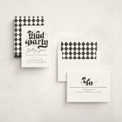 "Grad party type" - Graduation Party Invitations in Cotton by Creo Study - Assembled