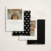"Graduation Stole" - Graduation Party Invitations in Onyx by Hooray Creative - Back of Card Options
