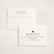 "Graduation Stole" - Graduation Party Invitations in Onyx by Hooray Creative - FREE Recipient Addressing