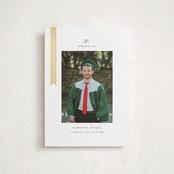 "Epilogue" - Graduation Announcements in Noir by Jackie Crawford - Front