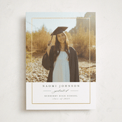 "Shining Frame" - Graduation Announcements in Sugar by Nicole Walsh - Front