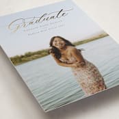 "Gilded Graduate" - Graduation Announcements in Champagne by Brandy Folse - Detail