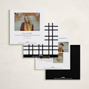 "Joyful Grad" - Graduation Announcements in Powder by Samantha Wallace - Back of Card Options