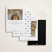 "Simply Sweet Frame" - Graduation Announcements in Noir by Emily Betts - Back of Card Options