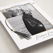"tassel wrapped" - Graduation Announcements in Onyx by Kamala Nahas - Detail