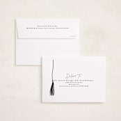 "tassel wrapped" - Graduation Announcements in Onyx by Kamala Nahas - FREE Recipient Addressing
