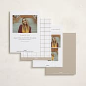 "Grids" - Graduation Announcements in Chalk by Lauren Chism - Back of Card Options