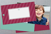 "Vintage Label" - Gift Tags in Teal by Stacey Meacham - Back of Card Options
