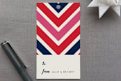 "Swiss Alps 1978" - Gift Tags in Navy by Megan Davis - Front