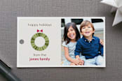 "Christmas Wreath" - Gift Tags in Ivory by Amber Barkley - Front